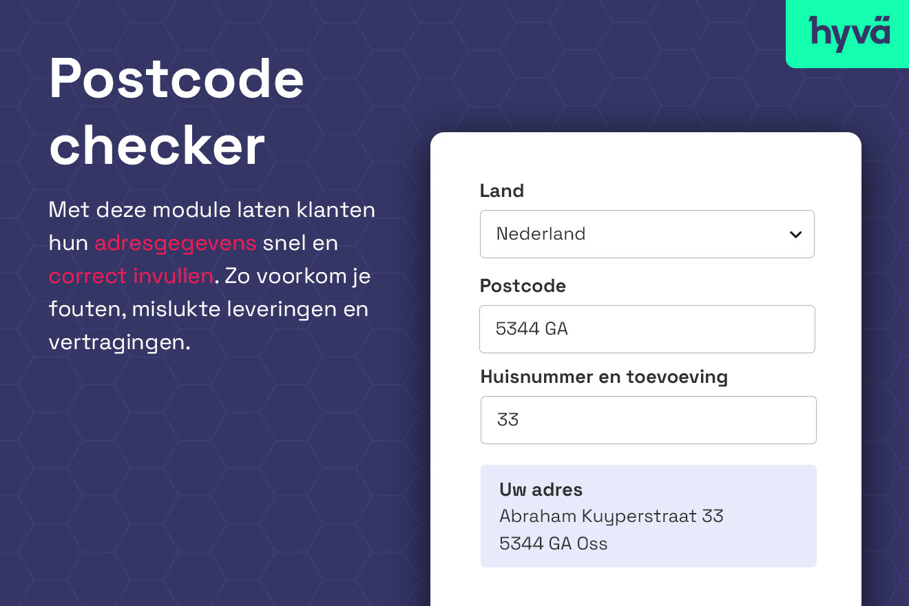 Postcode checker voor juiste adres