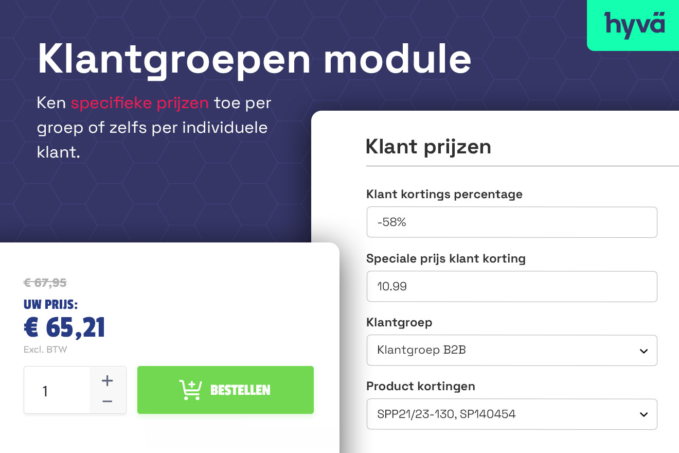 Klantgroepen met specifieke prijzen