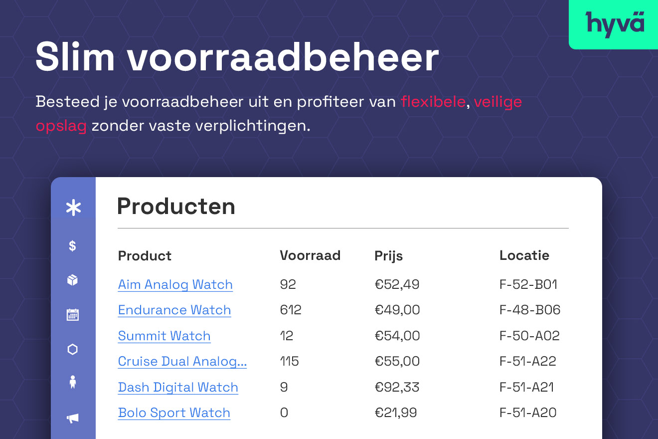 Optimaliseer met ons warehouse management