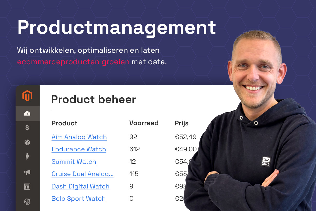 Wij helpen je met productmanagement
