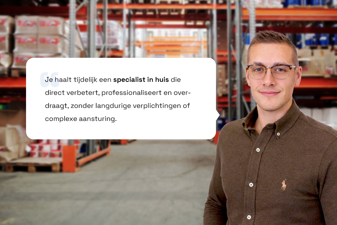Optimaliseer met ons warehouse management